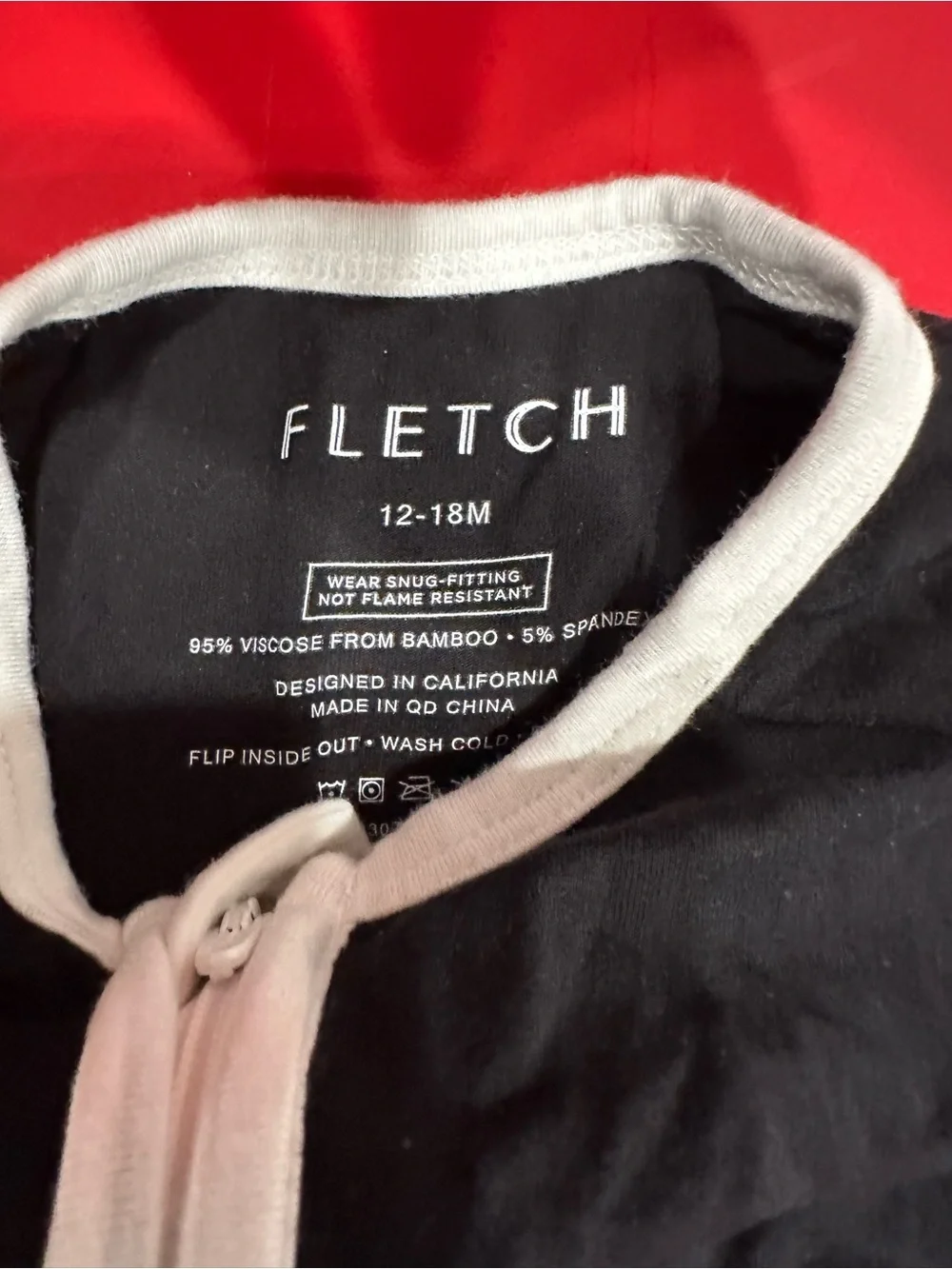 Fletch Black Short Sleeve Zip One-Piece Bodysuit for Kids